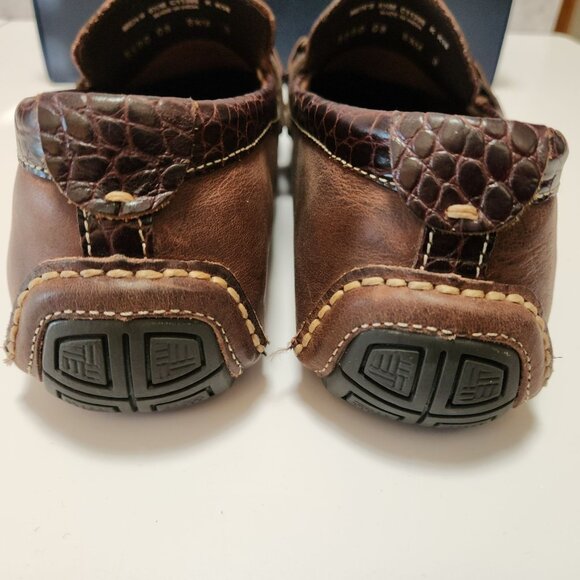 Cole Haan Somerset Bit II Brown Croc Print Trim Loafers Leather Mens Shoes 8.5 main image 16